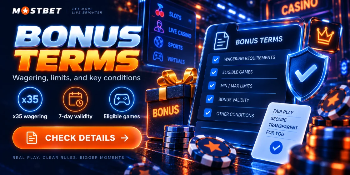 Mostbet Casino bonus terms – jak czytać warunki bez pomyłek